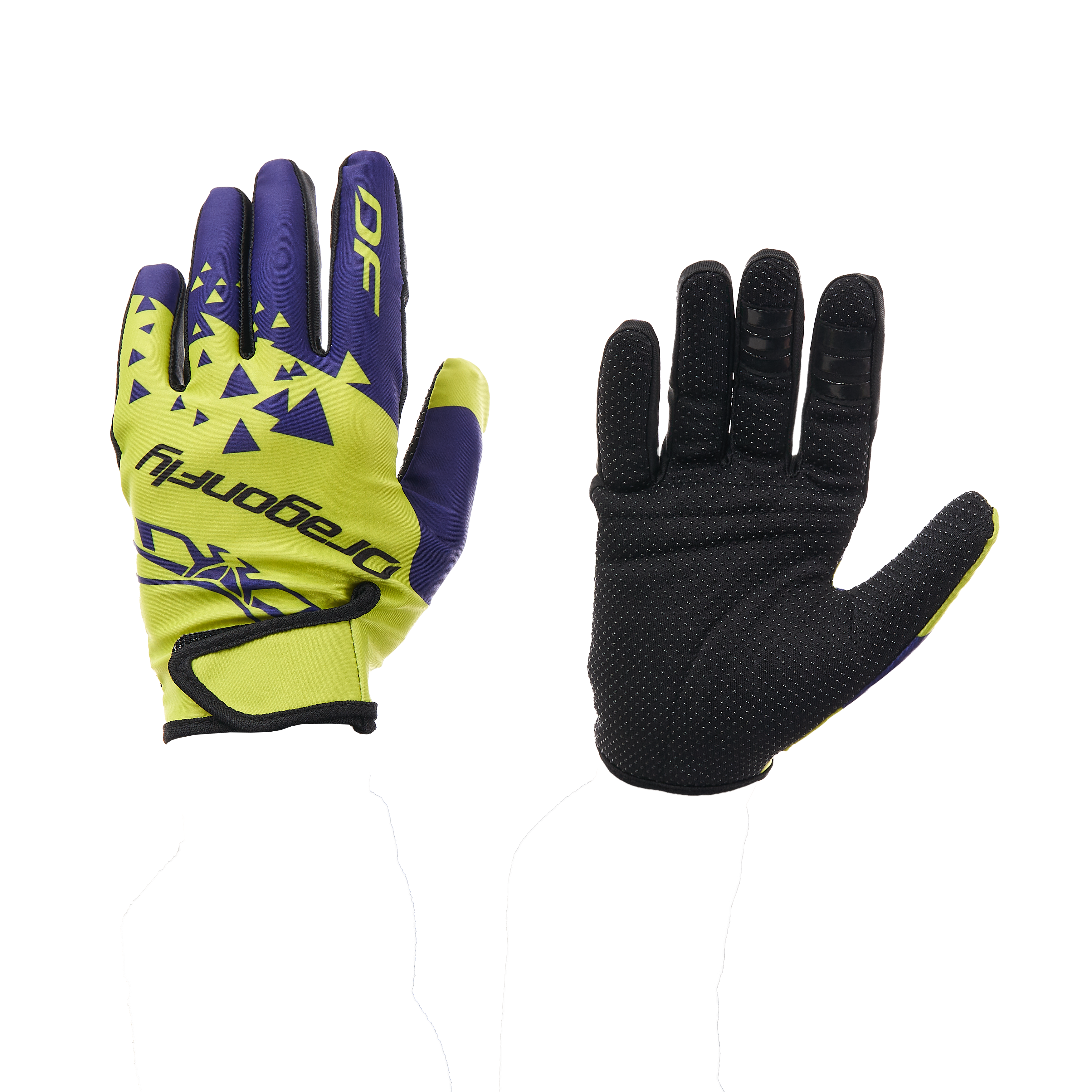 картинка Перчатки DF CROSS Man Lime - Ultramarine (XXL) от магазина Vezdehod38